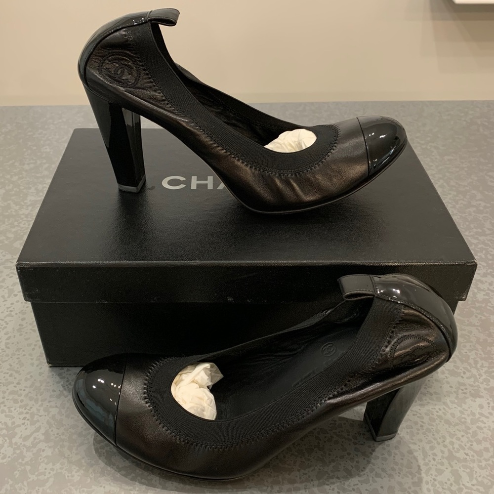Classic Chanel Rare Black Heel